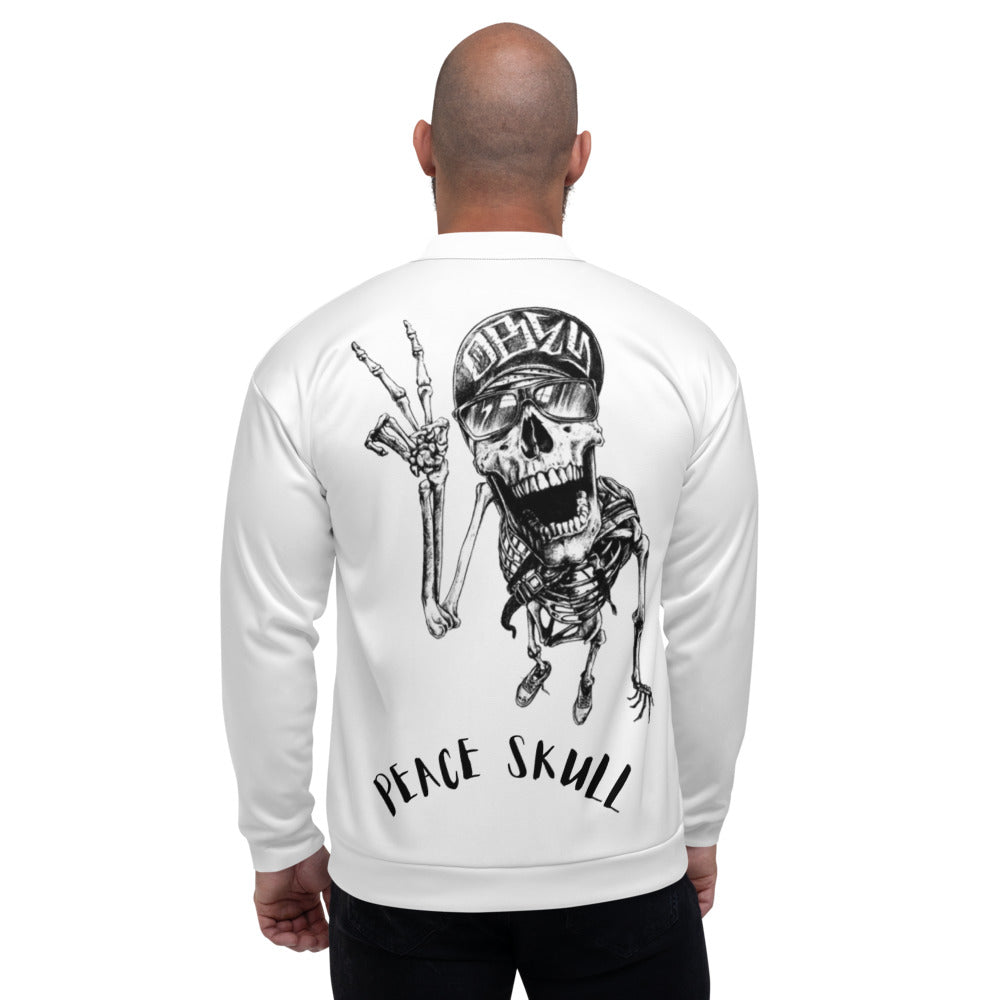 Unisex Bomber Jacket Peace skull Kizoshop