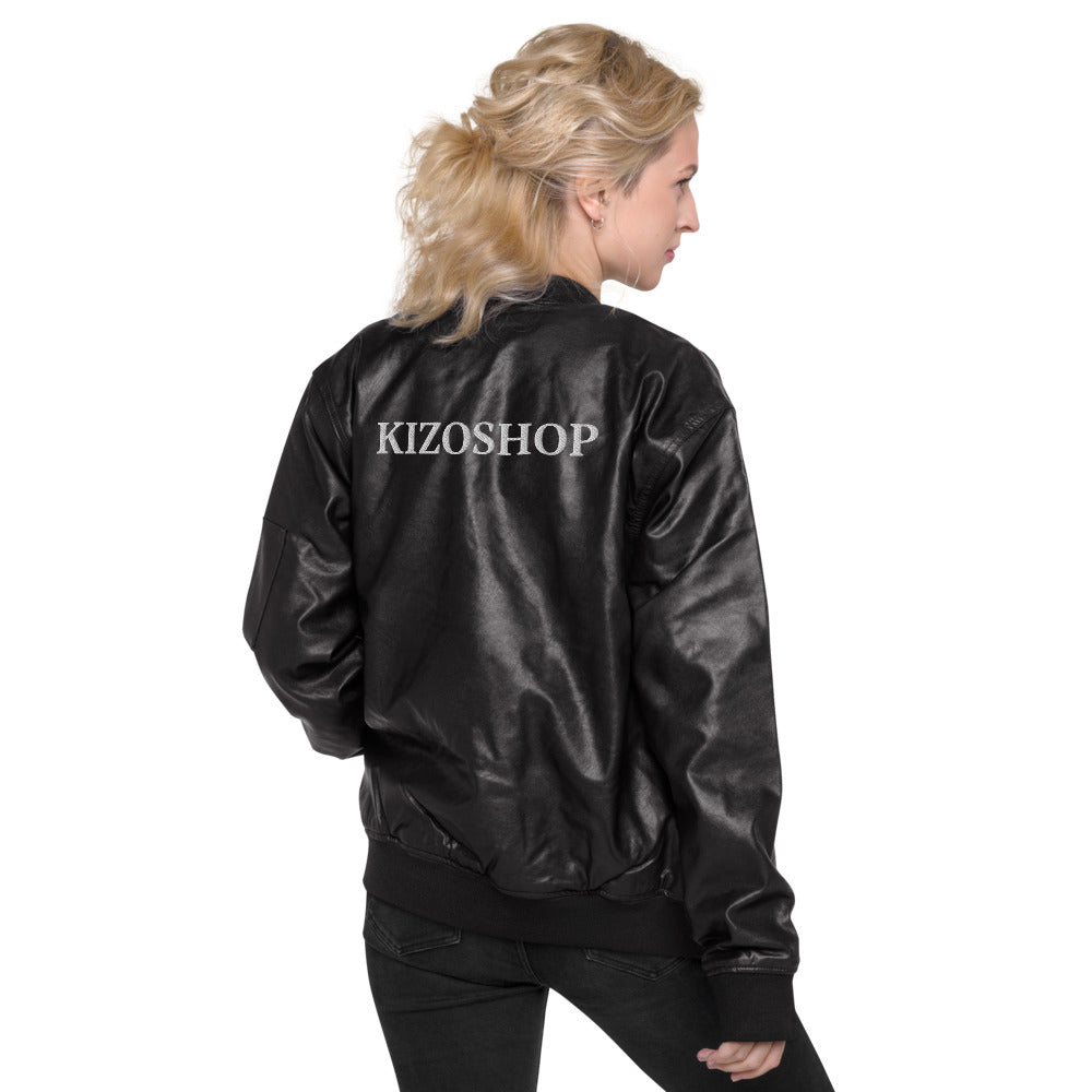 Veste Bomber en cuir Kizoshop