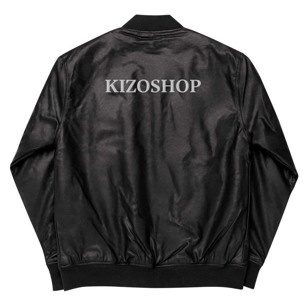 Veste Bomber en cuir Kizoshop