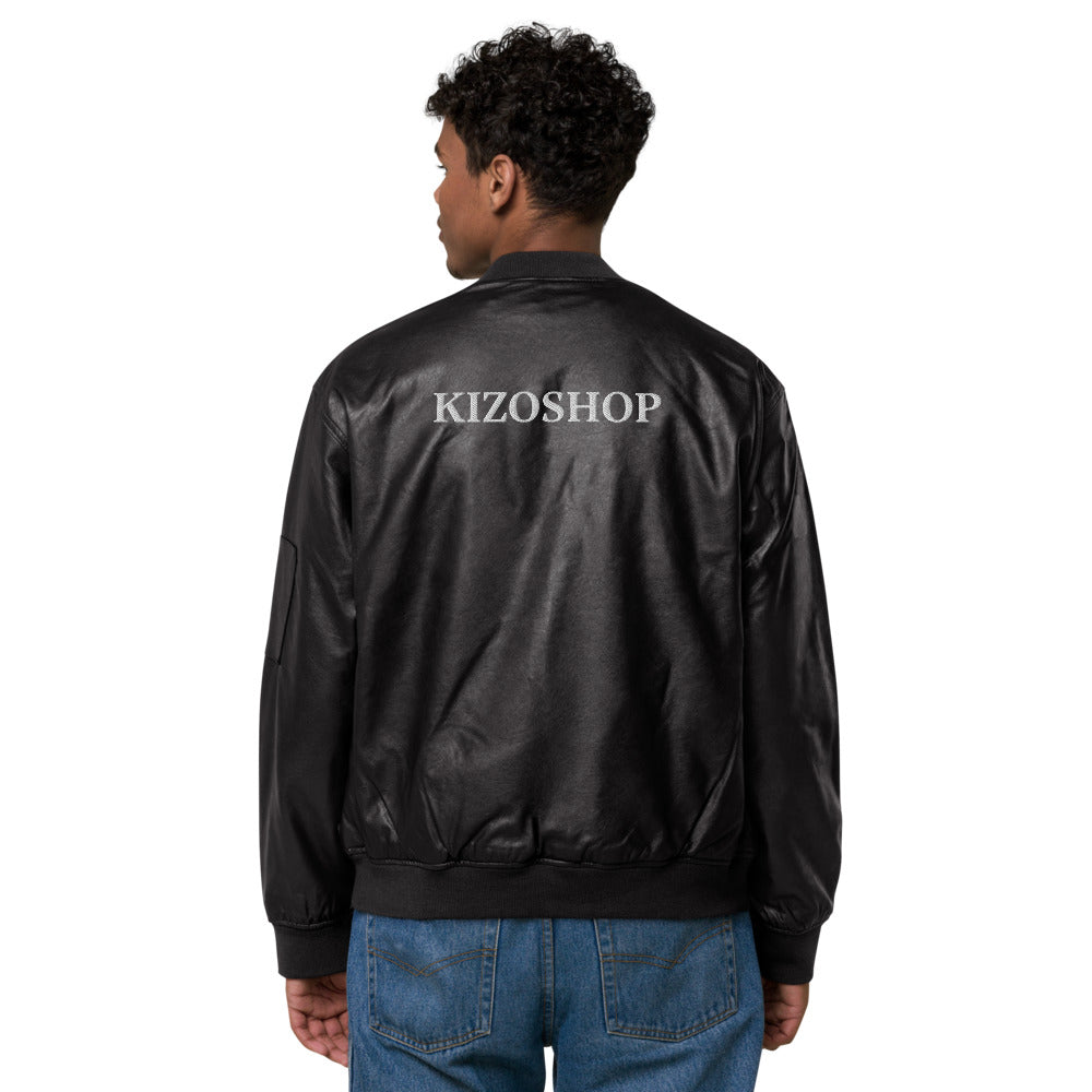 Veste Bomber en cuir Kizoshop