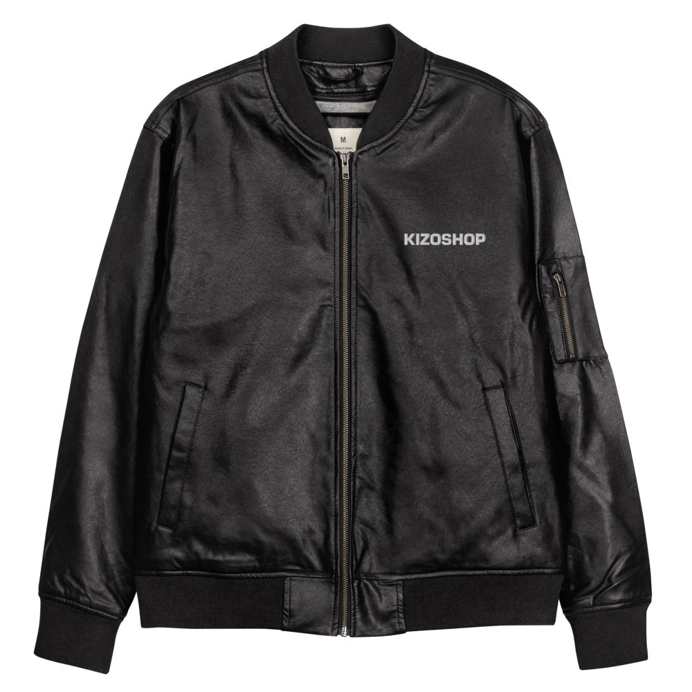 Veste Bomber en cuir Kizoshop