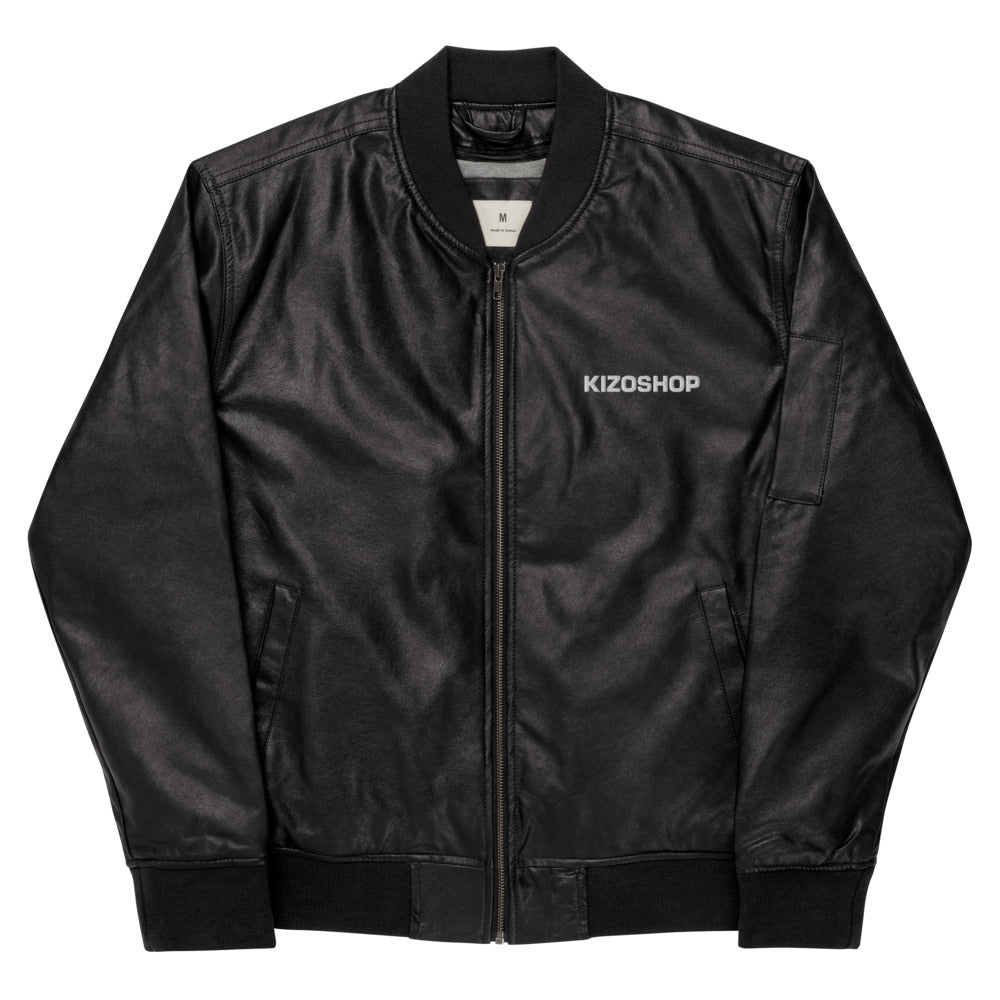 Veste Bomber en cuir Kizoshop