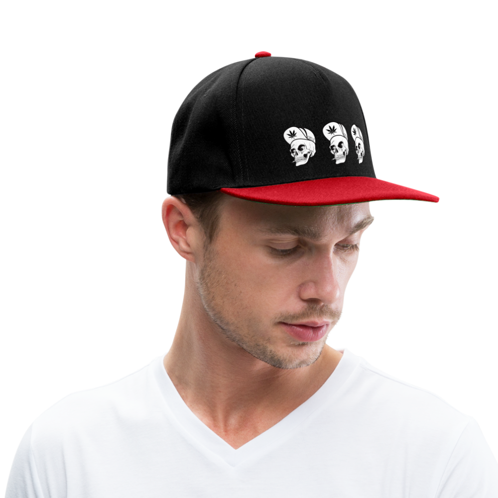 Snapback Cap - black/red