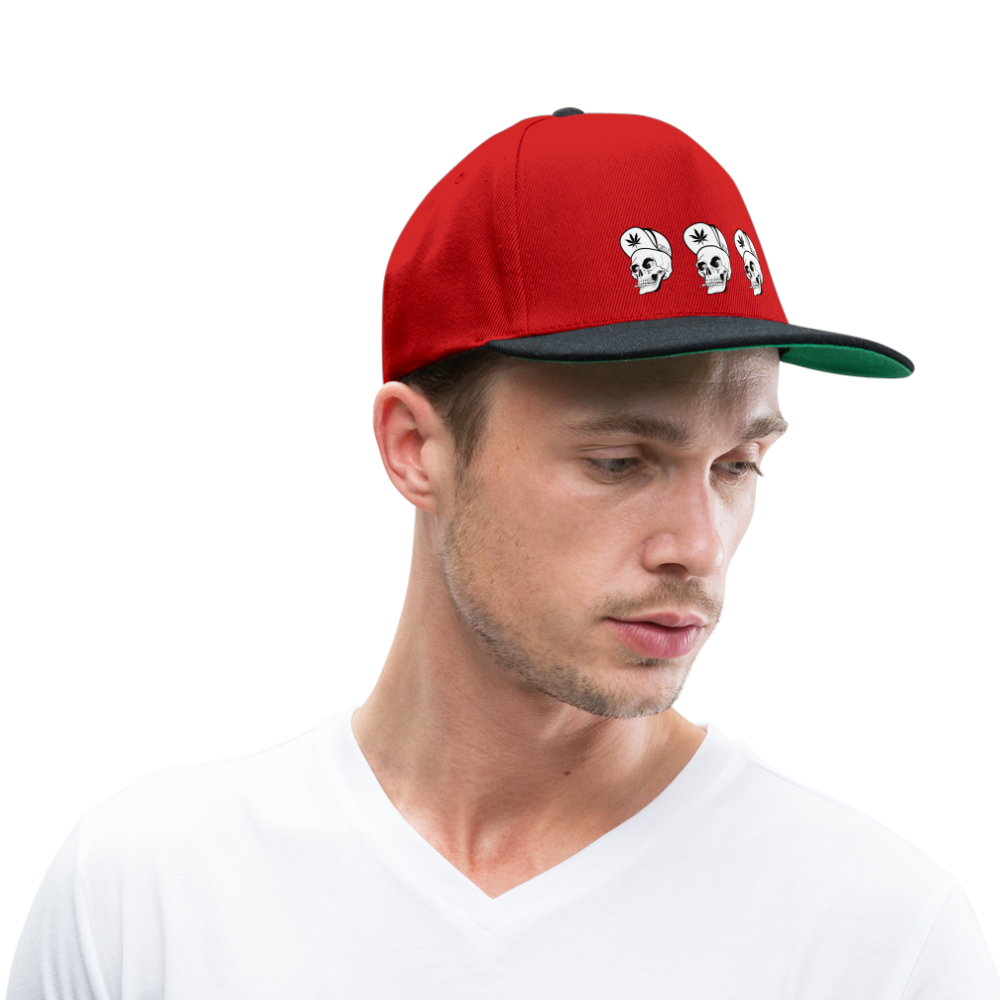 Snapback Cap - red/black