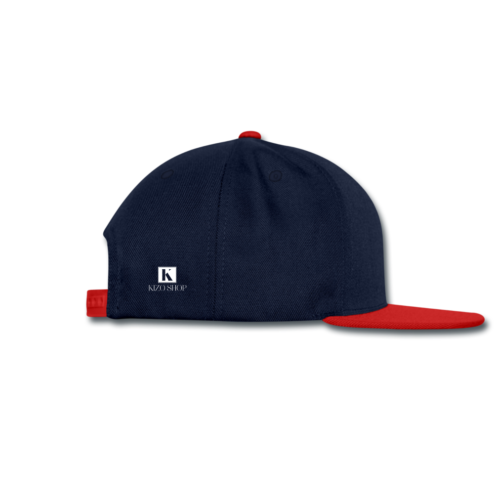 Snapback Cap - navy/red