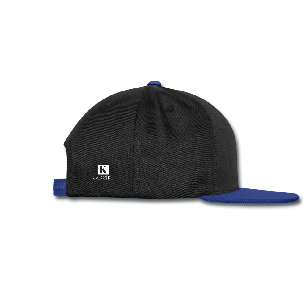 Snapback Cap - black/bright royal