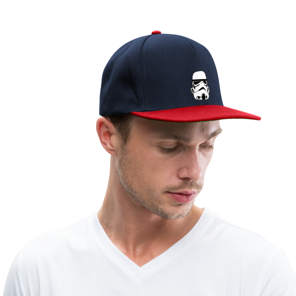 Snapback Cap - navy/red