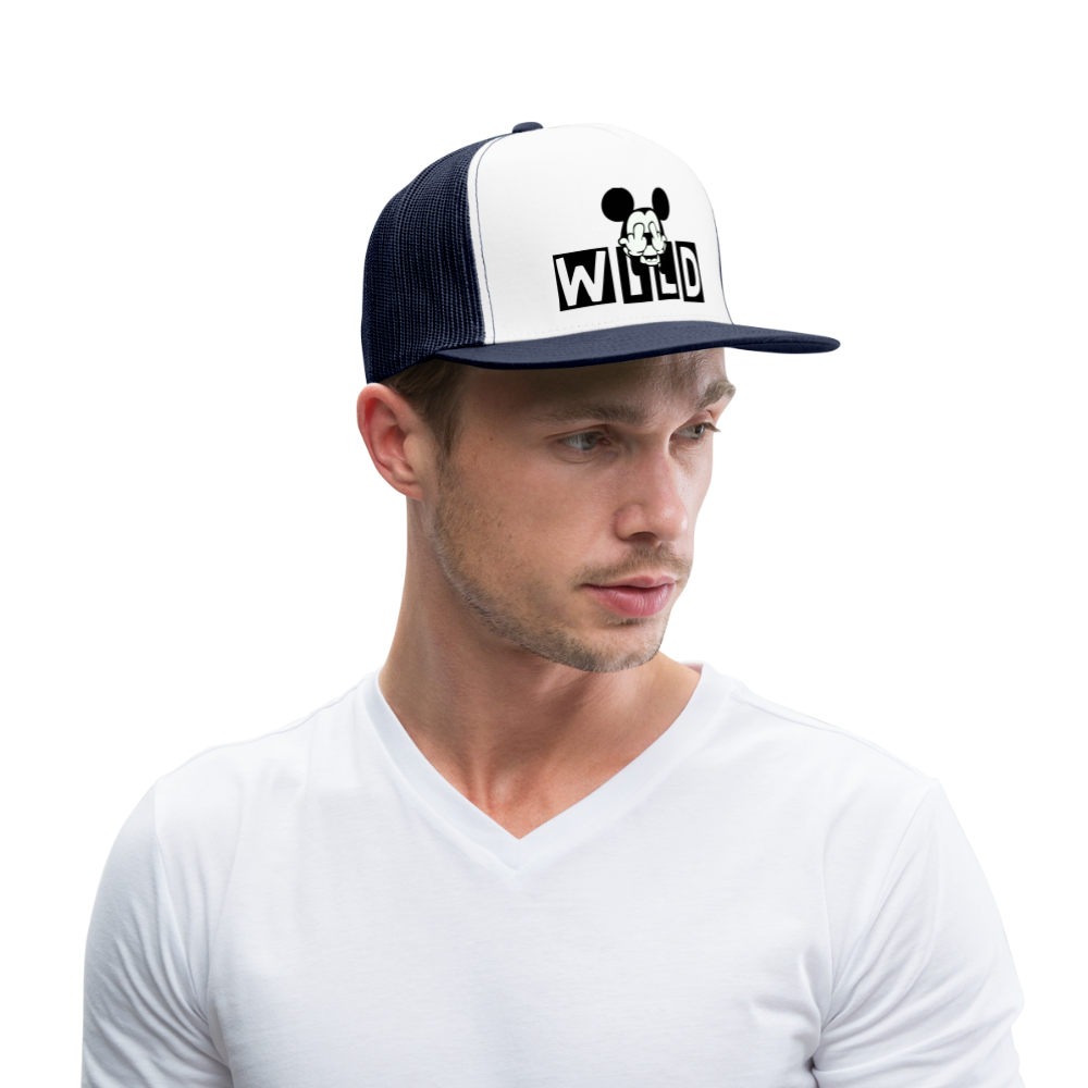 Trucker Cap - white/navy