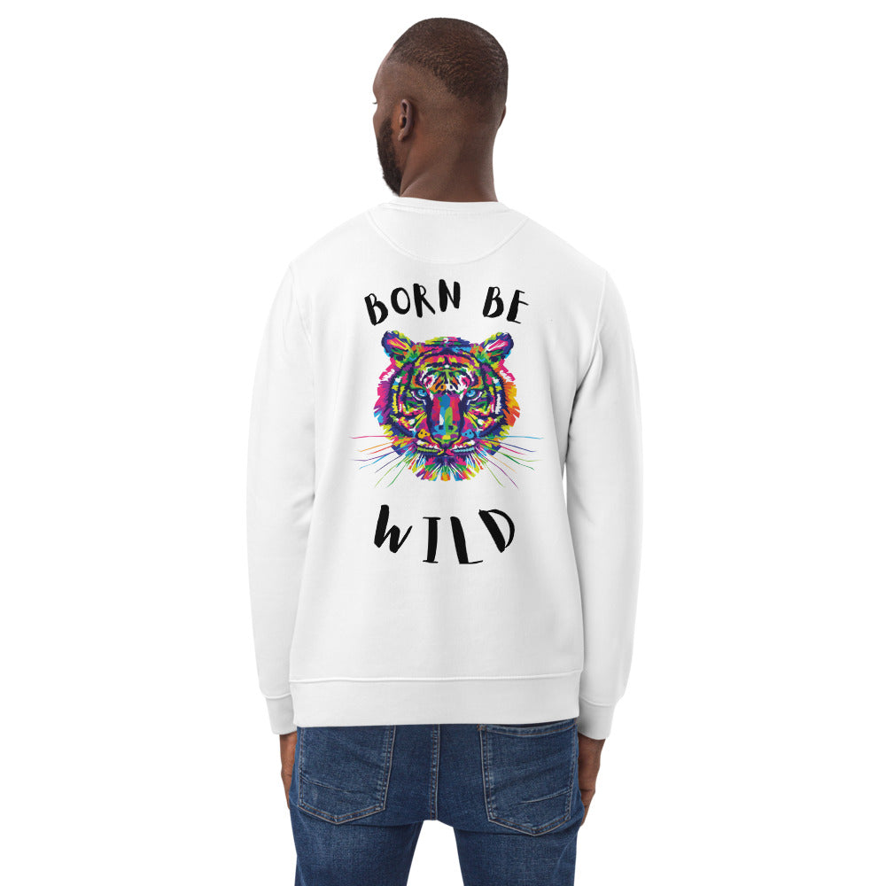 Sweatshirt éco-responsable unisexe Born be Wild Kizoshop