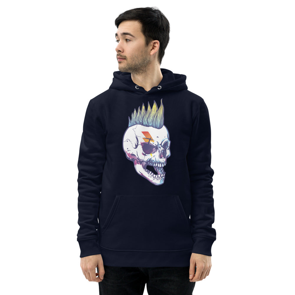 Sweat écologique basique unisexe Skull Punk Kizoshop