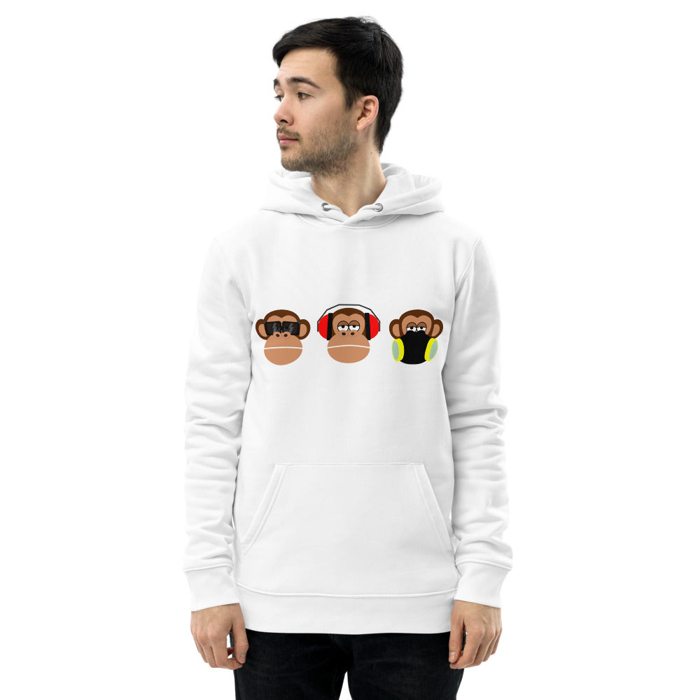 Sweat écologique basique unisexe 3 Singe 2 Kizoshop