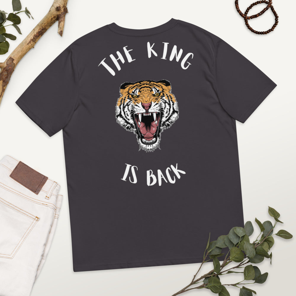 T-shirt unisexe en coton biologique The king is back Kizoshop