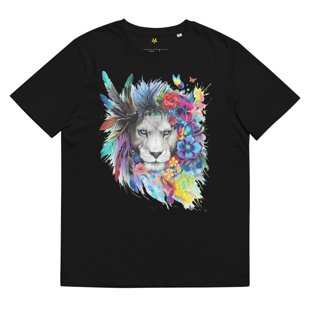 T-shirt unisexe en coton biologique Lion Kizoshop