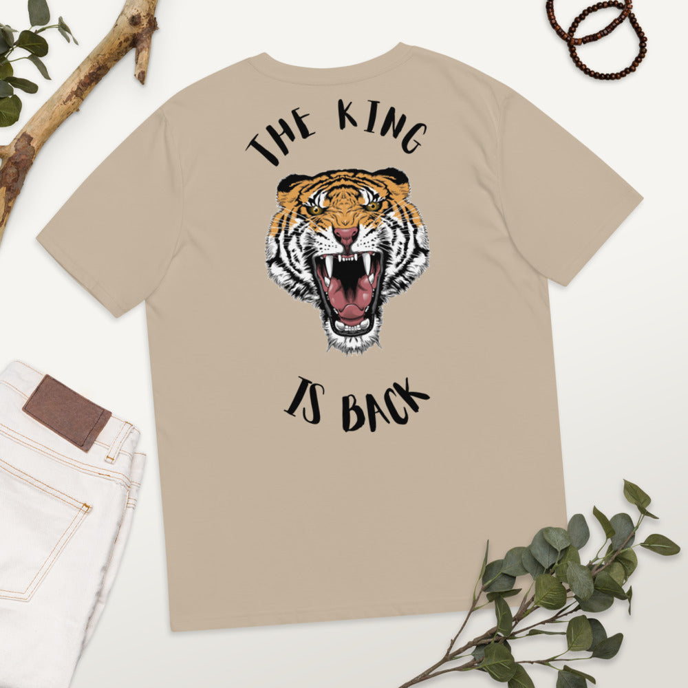 T-shirt unisexe en coton biologique The king is back Kizoshop