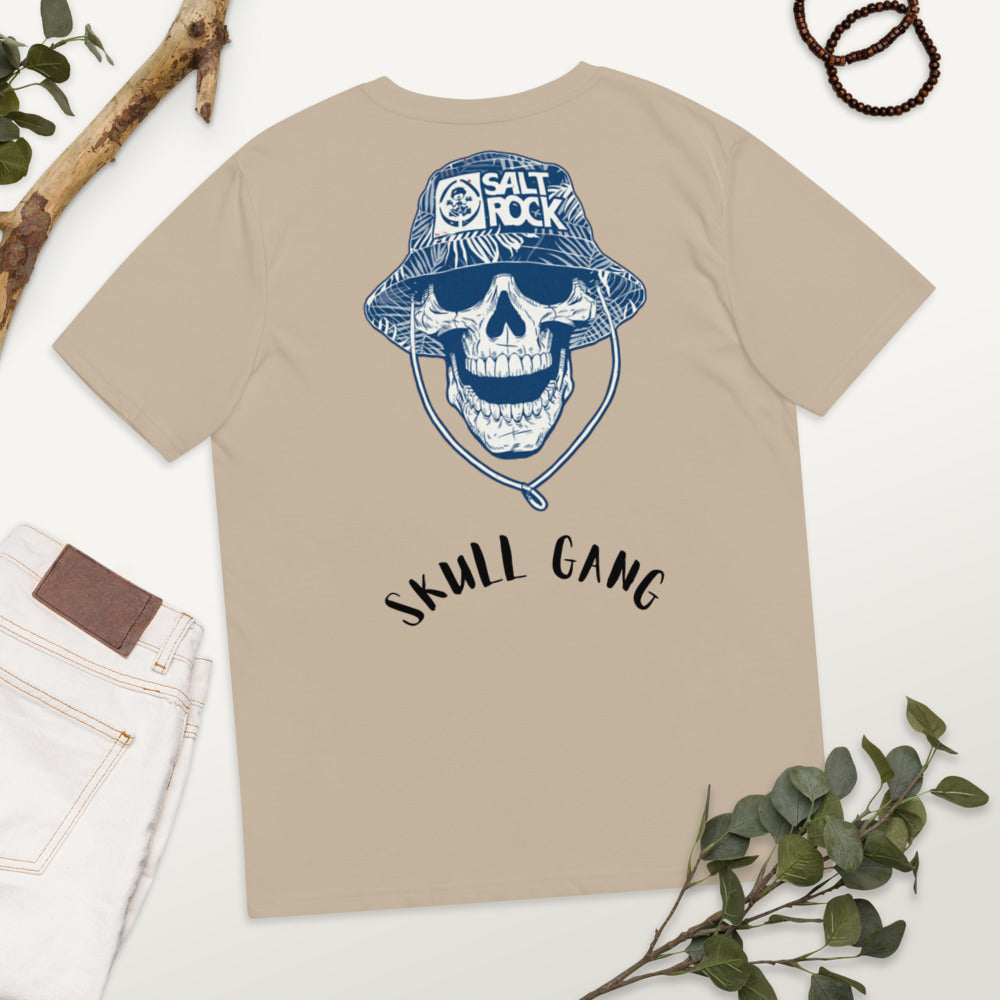 T-shirt unisexe en coton biologique Skull Gang Kizoshop