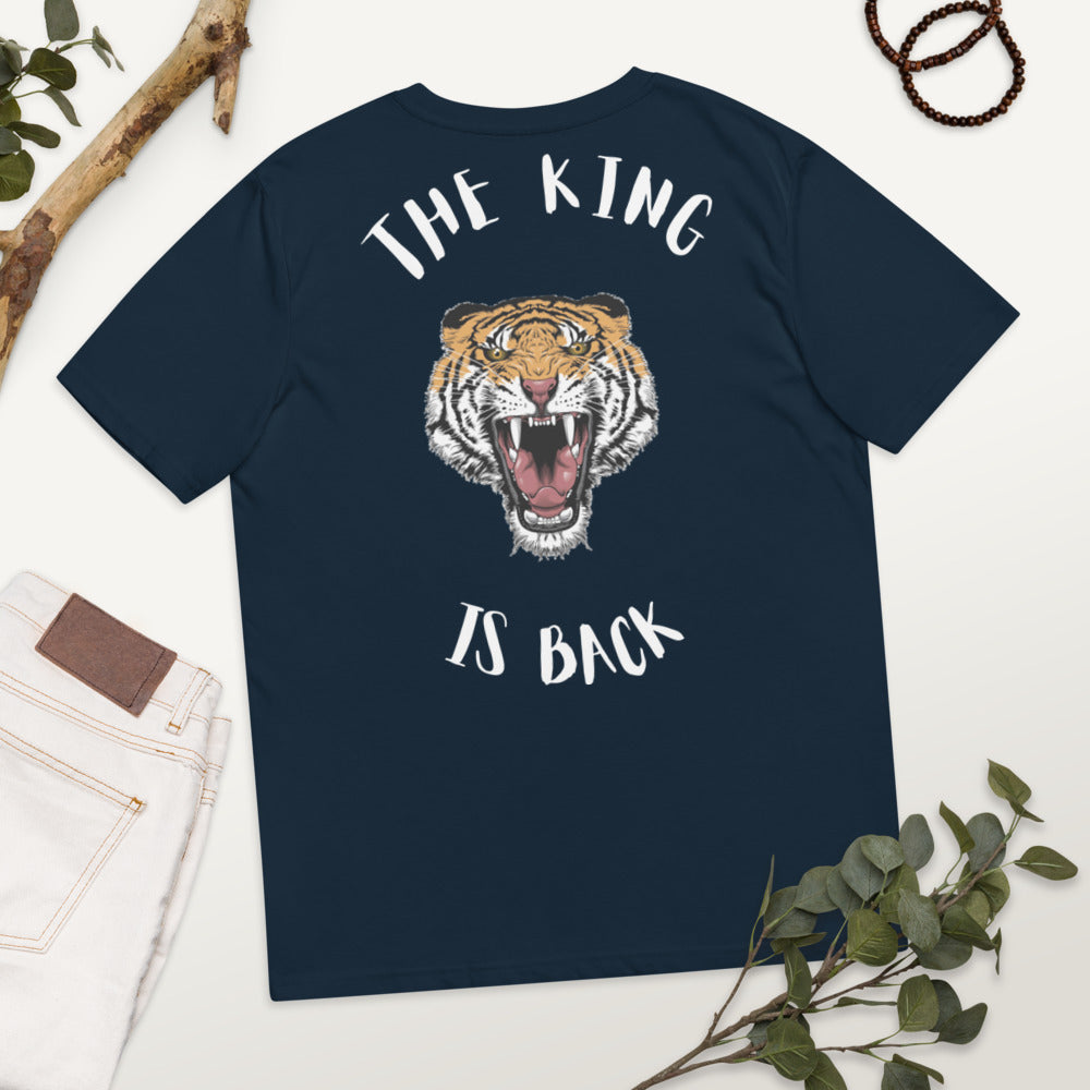 T-shirt unisexe en coton biologique The king is back Kizoshop