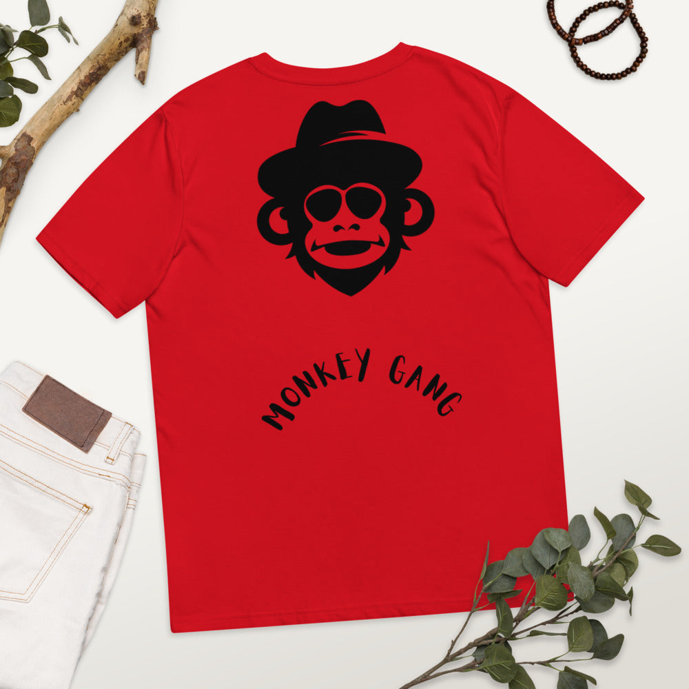 T-shirt unisexe en coton biologique Monkey gang 4 Kizoshop