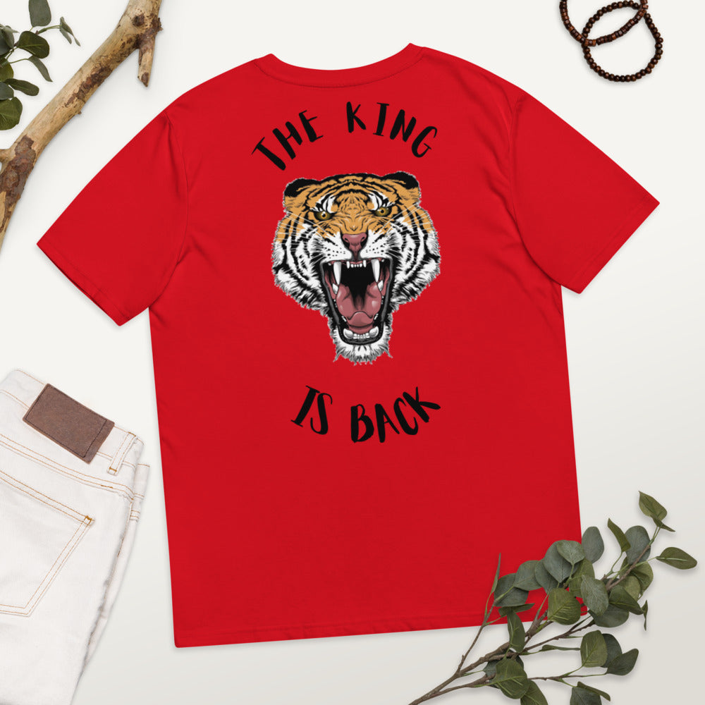 T-shirt unisexe en coton biologique The king is back Kizoshop