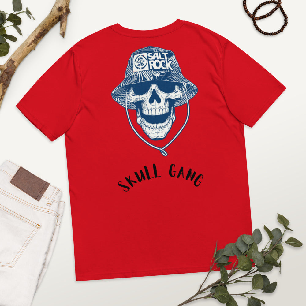 T-shirt unisexe en coton biologique Skull Gang Kizoshop