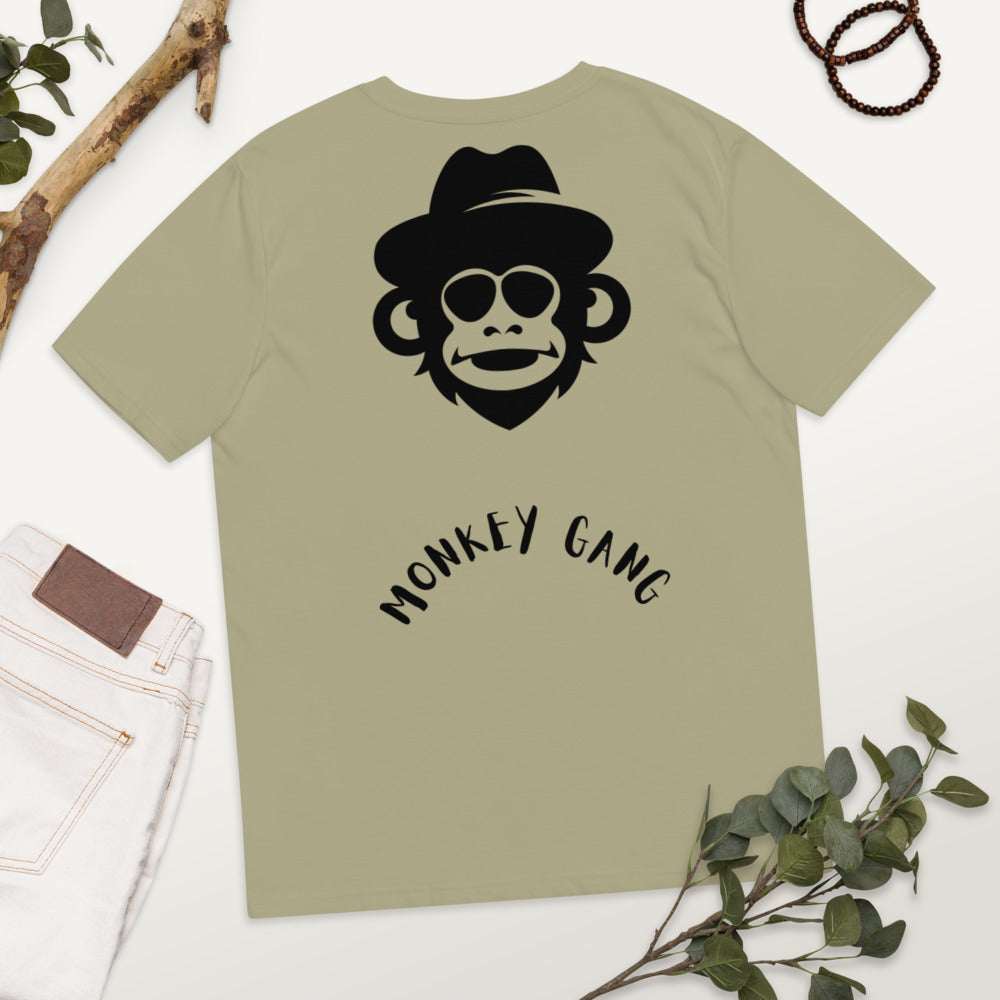 T-shirt unisexe en coton biologique Monkey gang 4 Kizoshop