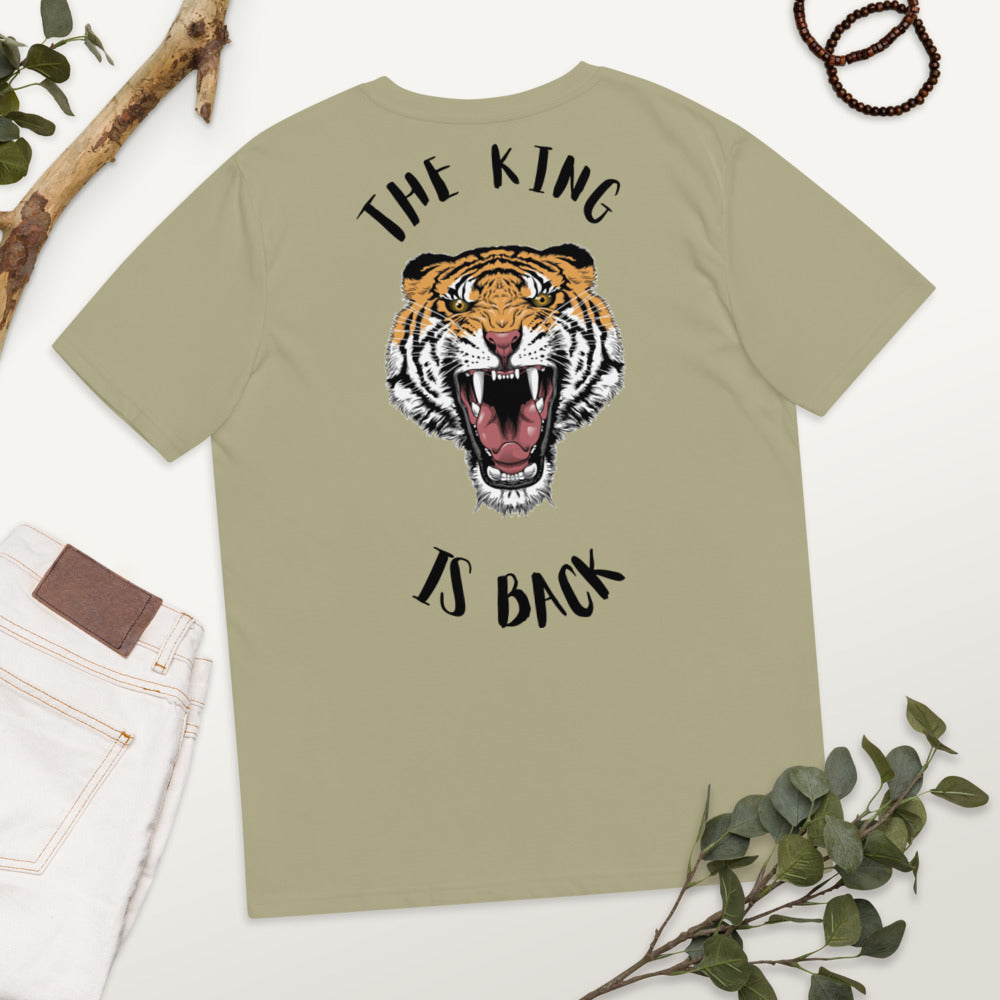 T-shirt unisexe en coton biologique The king is back Kizoshop