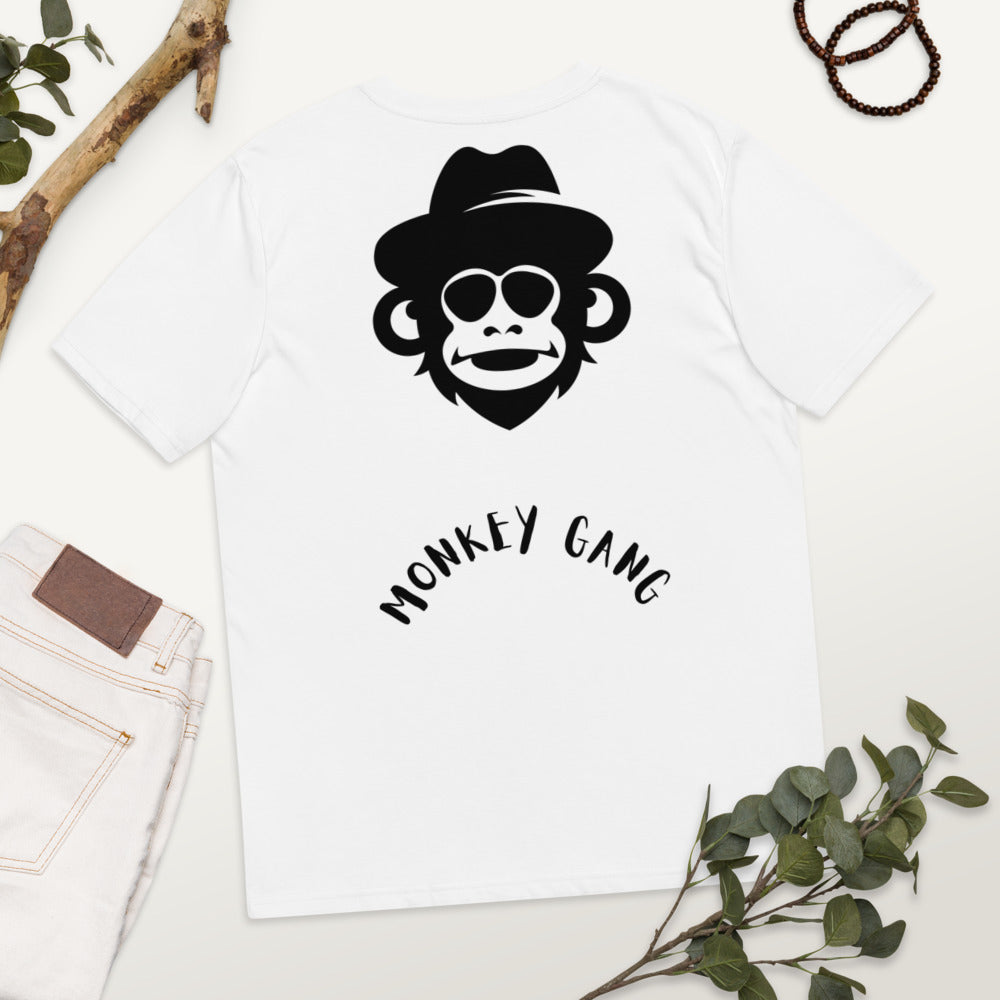 T-shirt unisexe en coton biologique Monkey gang 4 Kizoshop