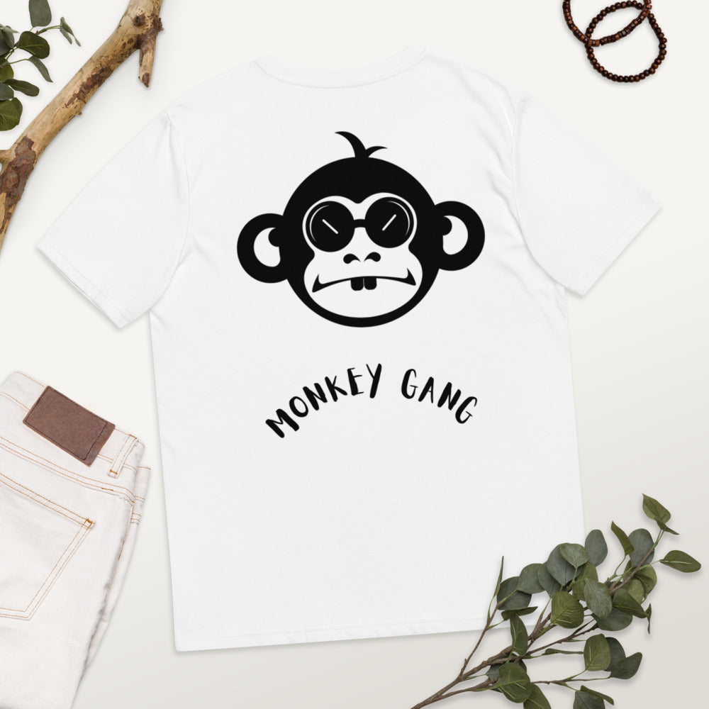 T-shirt unisexe en coton biologique Monkey gang Kizoshop