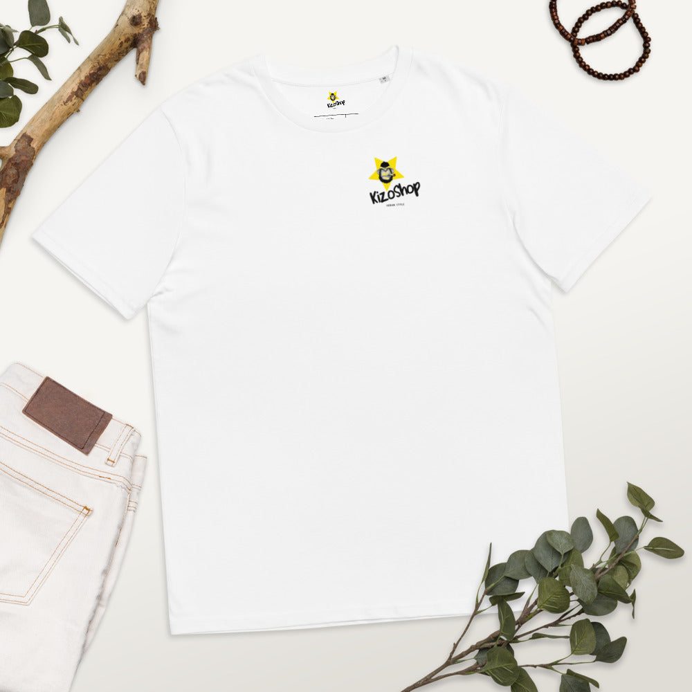 T-shirt unisexe en coton biologique Monkey gang 4 Kizoshop