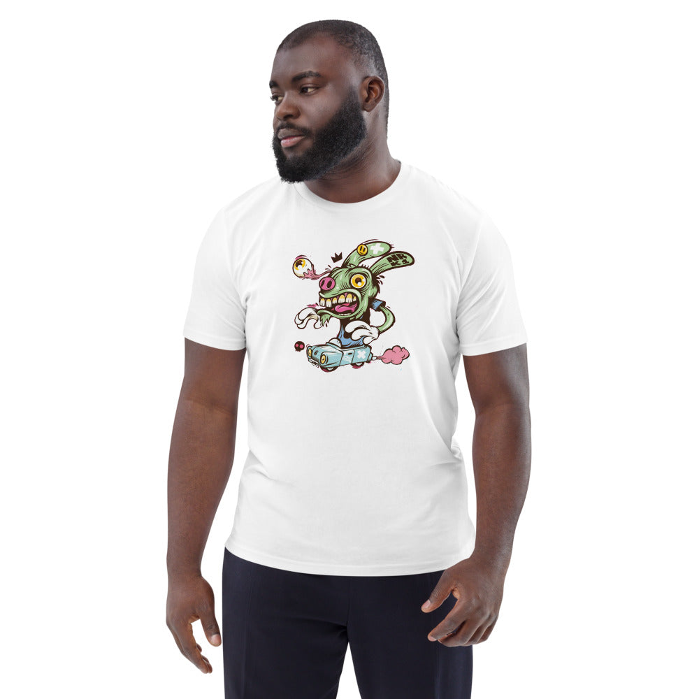 T-shirt unisexe en coton biologique Lapin dingo Kizoshop